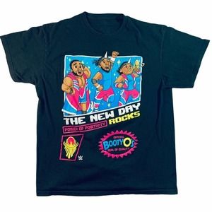 The New Day Rocks Power of Positivity WWE Wrestling t-shirt men's large L